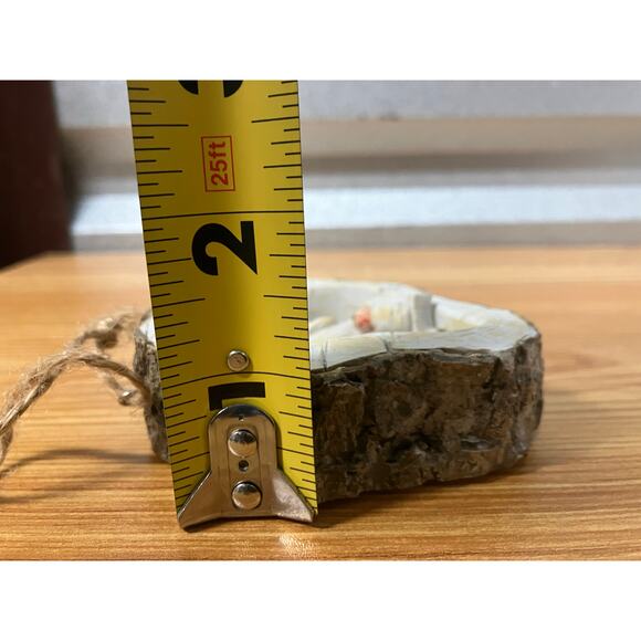 Nativity Christmas Ornament Holy Family 3” Rustic Wood Slice Style - Picture 8 of 8